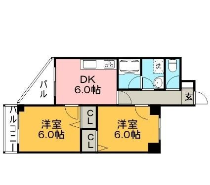 アーバンクルーザー六ツ門【キャッシュバック対象物件】の間取り|間取り図です