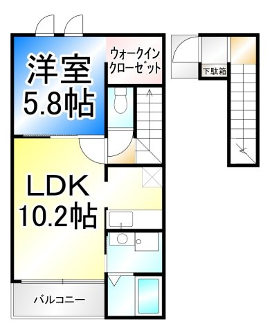 アリエッティ Mの間取り