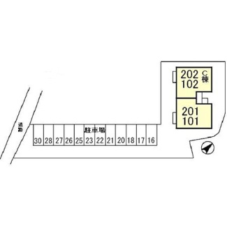【区画図】 | ベルドュールすず樹Ｃ