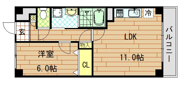 【間取り】 | アルシオネ(布施賃貸） | 間取りです