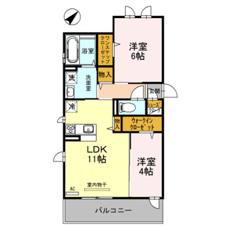 【間取り】 | グランシャリオ　Ａ