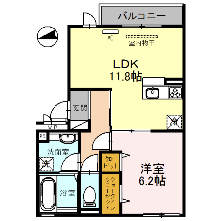 【間取り】 | アムール久宝寺