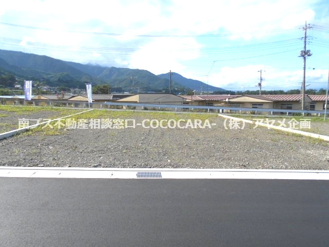 上宮地オリンピアⅠ期10区画分譲地　区画②の外観|上宮地分譲地　区画②
7月30日午後4時頃撮影