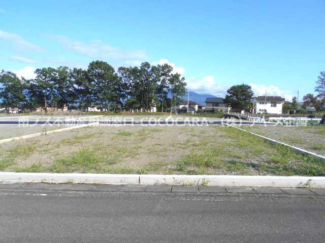 上宮地オリンピアⅠ期10区画分譲地　区画②の前面道路含む現地写真|北側前面道路より撮影
