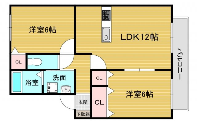 プレミールBの間取り