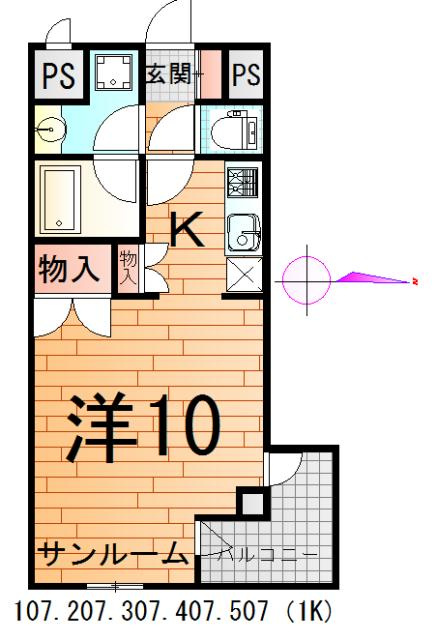 上町サンタウンの間取り