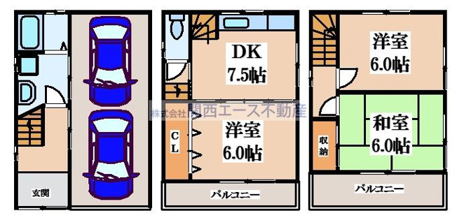 【間取り】 | 善根寺町１丁目貸家