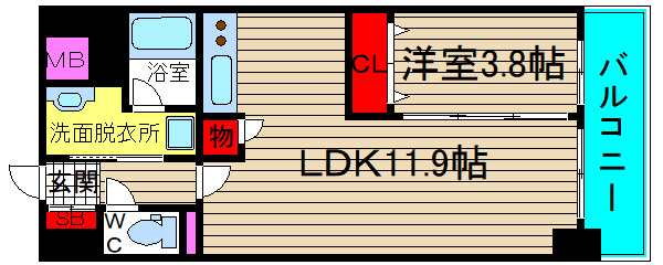 クリプトメリア日本橋の間取り