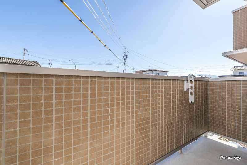 セジュール中越のバルコニー