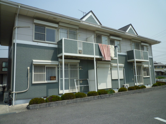 総社市真壁のアパートの外観