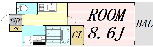 スプランディッド新大阪3　仲介手数料無料の間取り