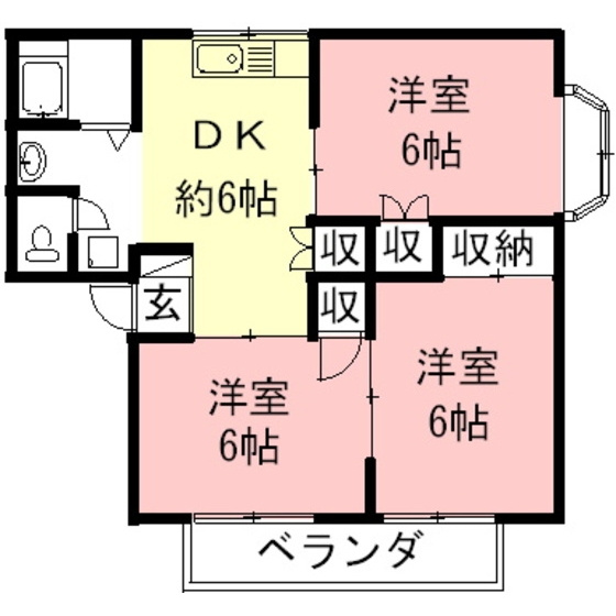 セジュール馬渕の間取り