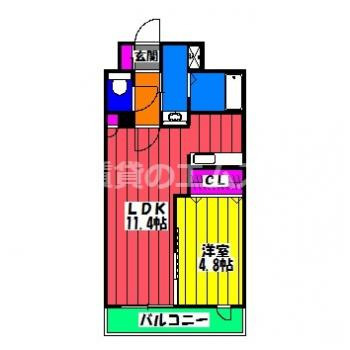 【間取り】 | グロースメゾン博多山王 | グロースメゾン博多山王の間取り