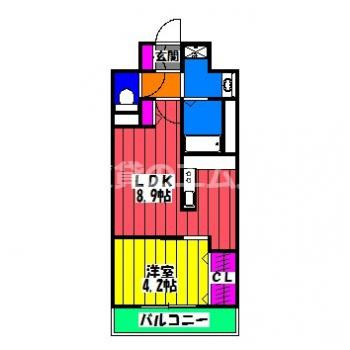 【間取り】 | マ　クレール | マ　クレールの間取り