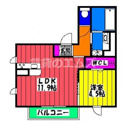 【間取り】 | Ｄ－ｒｏｏｍ博多駅南　弐番館の間取り