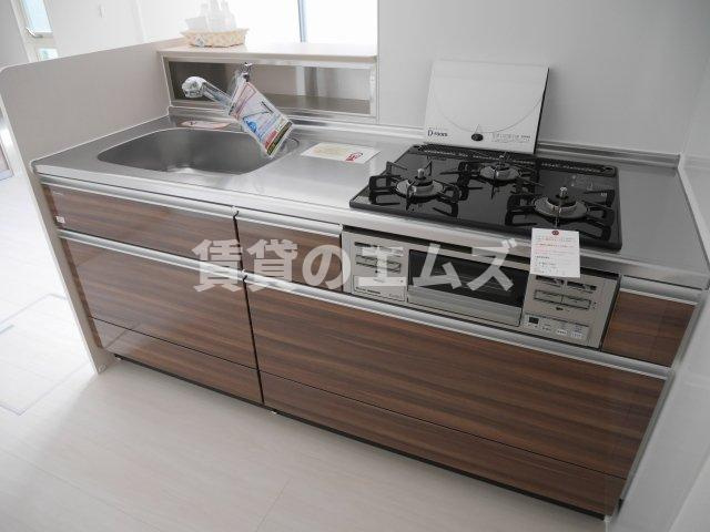 【キッチン】 | Ｄ－ｒｏｏｍ博多駅南　弐番館 | Ｄ－ｒｏｏｍ博多駅南　弐番館のカウンターキッチン