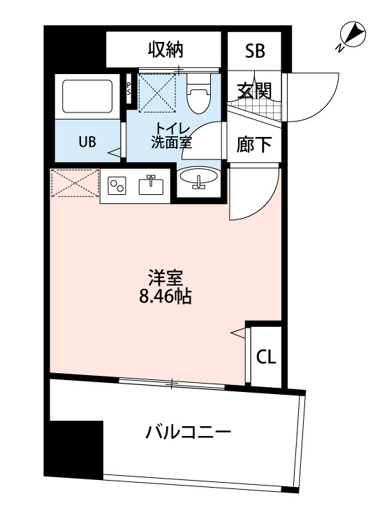 サヴォイザフォースフォー　6階の間取り