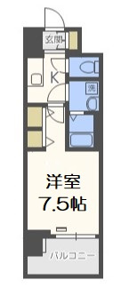 【間取り】 | エスプレイス難波サウスゲート