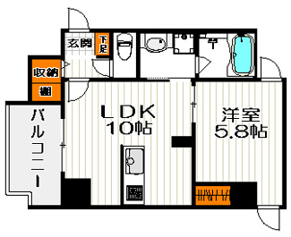 【間取り】 | MARIO TERRACE 平野町 | ★