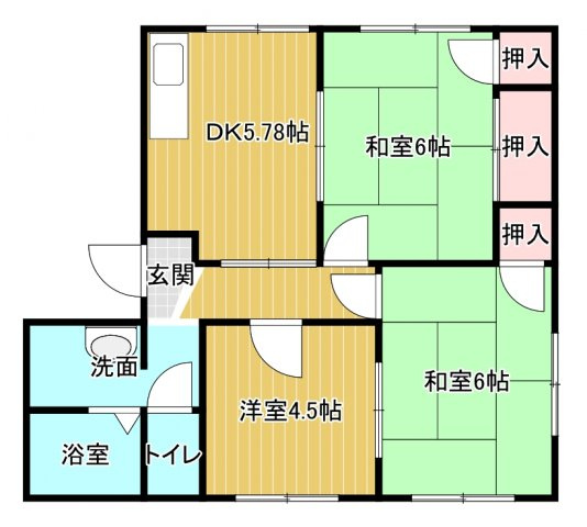 コーポかわなみの間取り