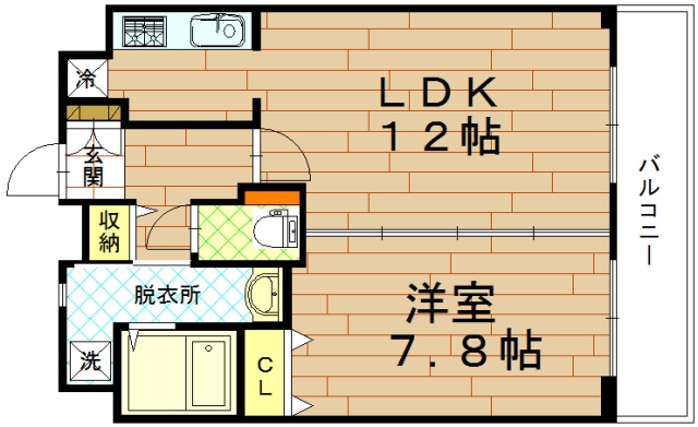 KDXレジデンス西大路の間取り