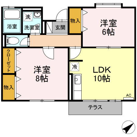 サンシルフィーCの間取り