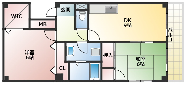 ヴィーブル悠の間取り