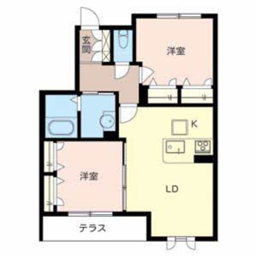 シャーメゾン竹城庵の間取り