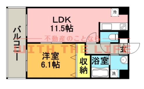 桜レジデンシャル【キャッシュバック対象物件】の間取り