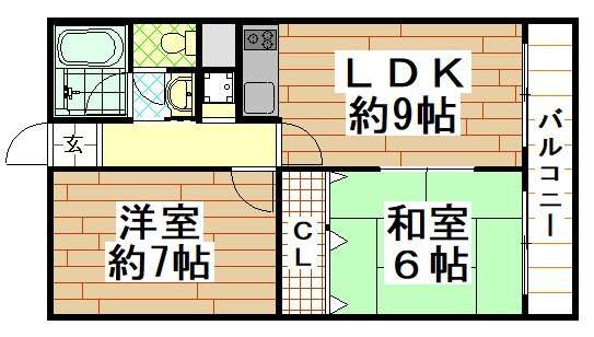 武村ハイツの間取り