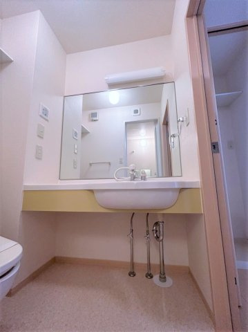 リバーコートの洗面所