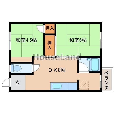 第一春日コーポの間取り