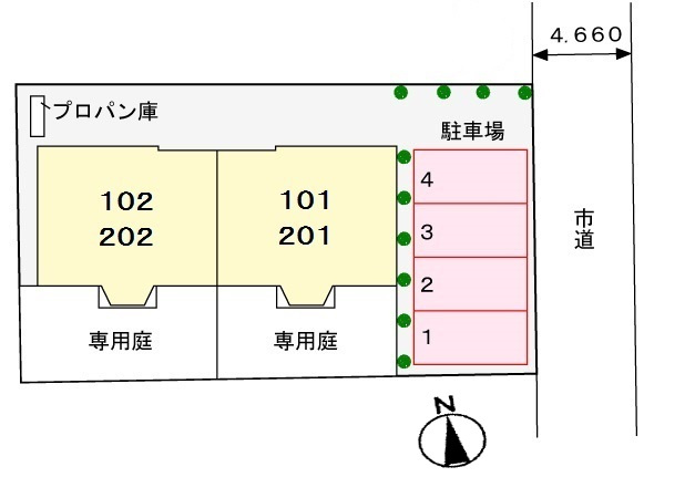 アヴェニールⅠの区画図
