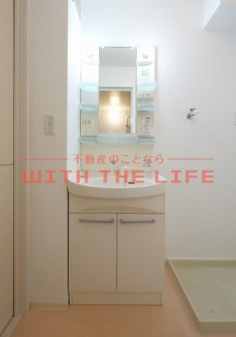 クレイドル【10，000円キャッシュバック対象物件】の独立洗面台|独立洗面化粧台が付いています