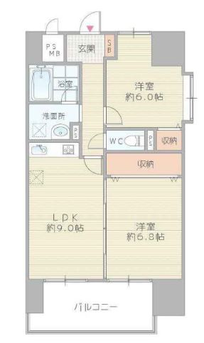 【間取り】 | ラ・フォーレ久宝園