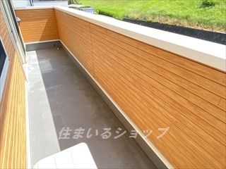 広島市安佐北区可部南１丁目のアパートのバルコニー