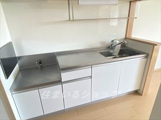 広島市安佐北区可部南１丁目のアパートのキッチン|浄水器一体型シャワー水栓