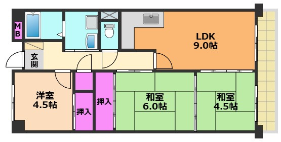 【間取り】 | エクセレンス茨木
