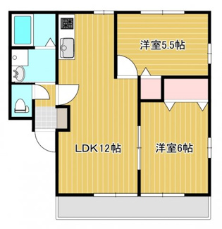 【間取り】 | シェル大津B