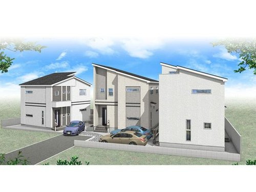 三ッ沢上町駅から平坦徒歩１１分！LDK１７．８帖の３LDK♪保土ヶ谷区峰沢町全3棟　新築戸建ての外観