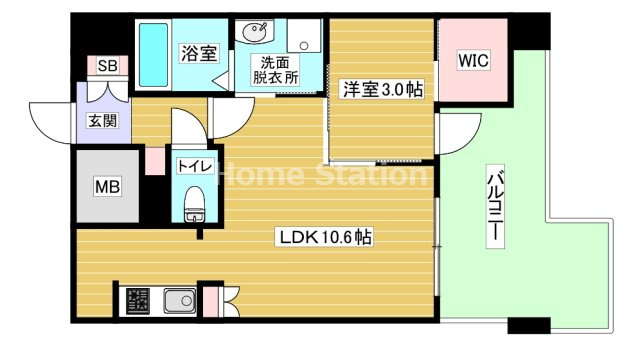【間取り】 | メトローサ弁天町