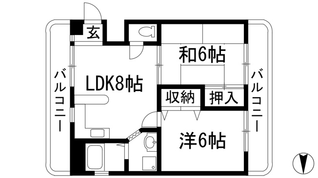 【間取り】 | エレガンス菅井山