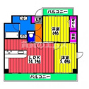 【間取り】 | ベルネージュ塩原の間取り