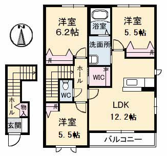 サンソリエスの間取り