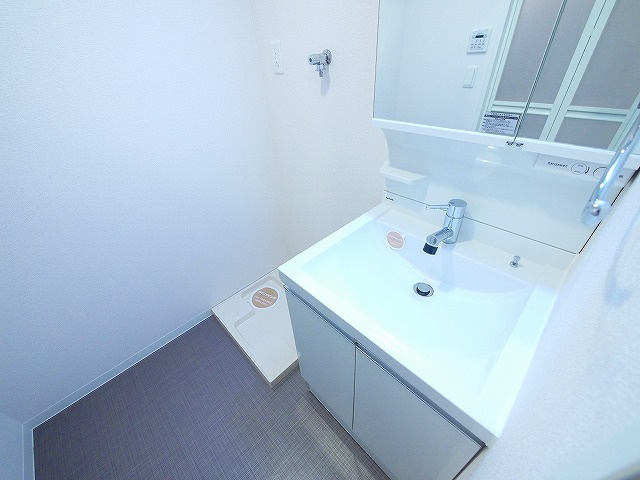 アンジュ高天の洗面所|コンパクトで使いやすい洗面所