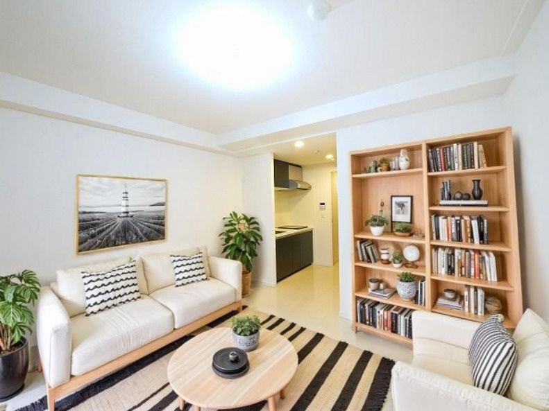 アンジュ高天の居間・リビング|CGで家具等を配置したもので家具等は含まれません