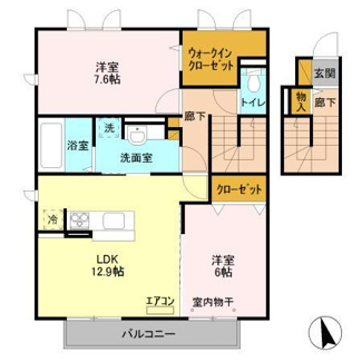 【間取り】 | カームベリーＣ