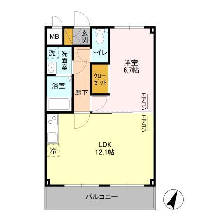 ファーストクライムの間取り|★リビング広く使えます