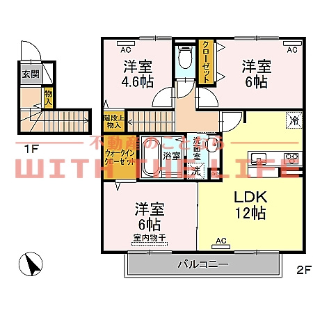 D-room十連寺（ディールームジュウレンジ）【10，000円キャッシュバック対象物件】の間取り
