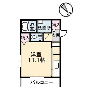 ジュネス・アニー　Aの間取り